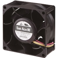 サンヨウデンキ K SanAce 標準ファン(80×38mm DC12Vリード線仕様) 9HVA0812P1G001 1台