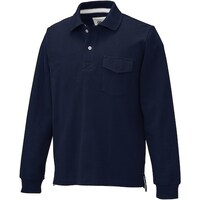 クロダルマ クロダルマ 長袖ポロシャツ ネイビー 5L 25447115L 1着