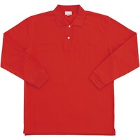 クロダルマ クロダルマ レディース長袖ポロシャツ レッド M 25441L70M 1着