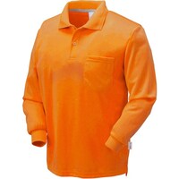 クロダルマ クロダルマ 長袖ポロシャツ オレンジ 3L 254151283L 1着