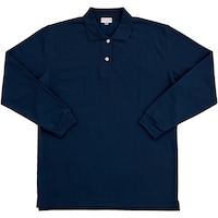 クロダルマ クロダルマ レディース長袖ポロシャツ ネイビー M 25441L11M 1着