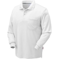 クロダルマ クロダルマ 長袖ポロシャツ ホワイト 3L 254151903L 1着