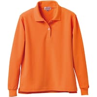 クロダルマ クロダルマ レディース長袖ポロシャツ オレンジ 3L 25441L283L 1着