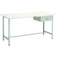 トラスコ中山 TRUSCO 軽荷重立作業台(300kg)HAE型 900X600XH900 1段引出付 ホワイト色 HSAE0960F1W 1台