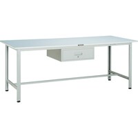 トラスコ中山 TRUSCO 軽荷重作業台(300kg)AE型 900X750XH740 1段引出付 ホワイト色 RAE0975F1W 1台