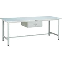 トラスコ中山 TRUSCO 軽荷重作業台(300kg)AE型 1800X750 1段引出付 ホワイト色 RAE1800F1W 1台