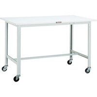 トラスコ中山 TRUSCO 軽荷重作業台(150kg)AE型 1800X600XH808 φ75キャスター付 グリーン色 RAE1860C75 1台