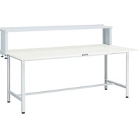 トラスコ中山 TRUSCO 軽荷重作業台(300kg)AE型 1500X750XH1044(全高) 上棚付 ホワイト色 RAE1500YURBW 1台