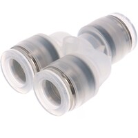 ニホンピスコ PISCO チューブフィッティング PP/SUS304 ユニオンワイ 12mm シールゴム:FKM クリーンルーム包装仕様 PPY12FC 1個