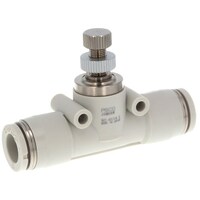 ニホンピスコ PISCO スピードコントローラ 小型ユニオンストレート チューブ外径:4mm ライトグレー仕様 JSMU4W 1個