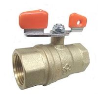 大和バルブ 大和バルブ ボールバルブ 25A(400型、スタンダードボア、黄銅、蝶ハンドル) V2W25A 1個