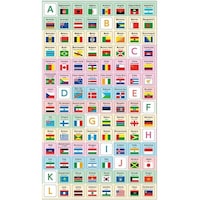 デビカ DEBIKA 世界の国旗シールベーシックタイプ 73106 1個