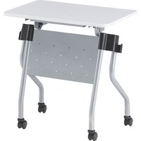 TOKIO 天板跳上式並行スタック会議テーブル(パネル付) 700×500mm 天板色:ホワイト NTAN750PW 1台