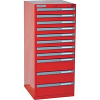 大阪製罐 OS ライゼットキャビネット 間口473×奥行485×高さ1061mm(レッド)最大積載量330kg LZ1083R 1台