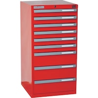 大阪製罐 OS ライゼットキャビネット 間口473×奥行485×高さ921mm(レッド)最大積載量270kg LZ9063R 1台