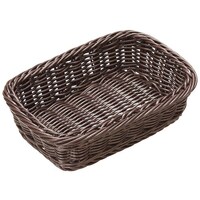 江部松商事 EBM 樹脂バスケット(ステンレス枠付)こげ茶 91077C 1537960 1個