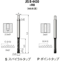 CARMEX NOGA JIS B4430 高機能HPCスパイラルタップM4x0.7 XT3 SJ4CM4X0.7H33XT 1本