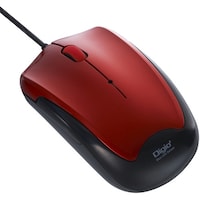 ナカバヤシ ナカバヤシ 有線静音3ボタンBlueLEDマウス レッド MUSUKT124R 1個