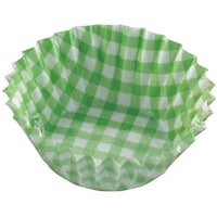 江部松商事 EBM 紙ケースカラー(500枚入)6号 深口 チェック緑 2860110 1個