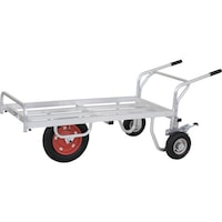 ハラックス HARAX コン助 補助輪付き 13×3Tエアー入りタイヤ 積載面1130ー1330×535 CN65DS64TR 1台(1S)