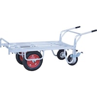 ハラックス HARAX コン助 補助輪付き 13×3Tエアー入りタイヤ 積載面1130ー1330×535 CN65DWS64TR 1台(1S)