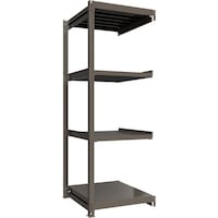 HIKARI製作所 ICHIMAI 重量ボルトレスラック 段荷重1000Kg H2400×W900×D900 天地4段 連結グレー TH1000839R4 1台