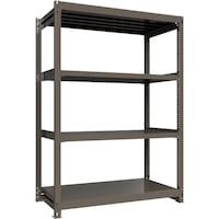 HIKARI製作所 ICHIMAI 重量ボルトレスラック 段荷重1000Kg H2100×W1500×D750 天地4段 単体グレー TH1000757T4 1台