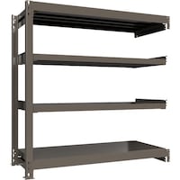 HIKARI製作所 ICHIMAI 重量ボルトレスラック 段荷重1000Kg H1500×W1500×D600 天地4段 連結グレー TH1000556R4 1台