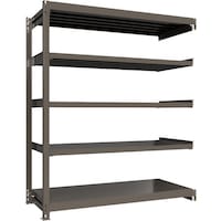 HIKARI製作所 ICHIMAI 重量ボルトレスラック 段荷重1000Kg H2100×W1800×D750 天地5段 連結グレー TH1000767R5 1台