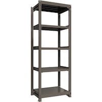 HIKARI製作所 ICHIMAI 重量ボルトレスラック 段荷重1000Kg H2400×W900×D600 天地5段 単体グレー TH1000836T5 1台