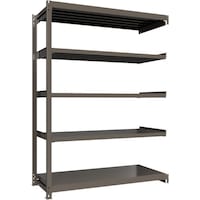 HIKARI製作所 ICHIMAI 重量ボルトレスラック 段荷重1000Kg H2400×W1800×D750 天地5段 連結グレー TH1000867R5 1台