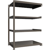 HIKARI製作所 ICHIMAI 重量ボルトレスラック 段荷重1000Kg H2100×W1500×D900 天地4段 連結グレー TH1000759R4 1台