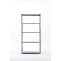 双福鋼器 軽量ボルト式ラック 120kg 2100×1200×300 天地5段 ホワイトグレー TK74305 1台