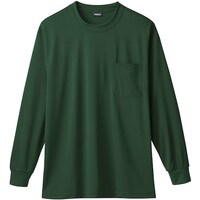 ソウワ 桑和 50384 長袖Tシャツ(胸ポケット付き) アーミー M 5038482M 1着