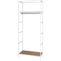 ダイシン DAISHIN レクタ シェルフ ワードロープ フレームホワイト色 900×450×2200 R94522WRWMPB 1台