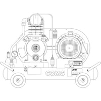 アネスト岩田 アネスト岩田 レシプロコンプレッサー(給油式) 軽便形コンプレッサ 1.5KW 50Hz PLU15BF7M5 1台