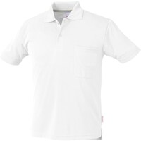 クロダルマ クロダルマ 半袖ポロシャツ(脇スリット) ホワイト L 26415190L 1着