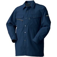 クロダルマ クロダルマ 長袖シャツ(脇スリット) ネイビー S 2558011S 1着