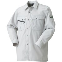 クロダルマ クロダルマ 長袖シャツ(脇スリット) シルバー M 2558040M 1着