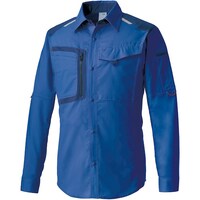 クロダルマ クロダルマ 長袖シャツ ブルー 3L 25677103L 1着