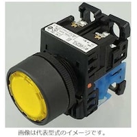 富士電機 富士電機 コマンドスイッチφ22丸フレーム平形照光押しボタンスイッチ AR22F0L10E3Y 1個