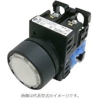 富士電機 富士電機 コマンドスイッチφ22丸フレーム平形照光押しボタンスイッチ AR22F0L10E3W 1個