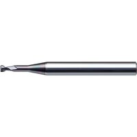 ユニオンツール ユニオンツール DLCCOAT2枚刃銅電極加工用ロングネックラジアス 外径2×コーナ半径R0.1×有効長8×刃長2 DLCLRS202001080 1本