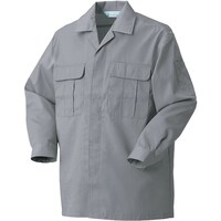 クロダルマ クロダルマ 長袖開衿比翼シャツ グレー L 2537340L 1着