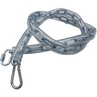 パーツ ラクテム 溶接チェーン 鉄 線径4mm 4M AKフック・リングキャッチ・保護チューブ付 WURAT44 1本