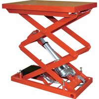 トラスコ中山 TRUSCO テーブルリフト750kg 電動Bねじ式 AC100V 600×900×320ー1370 HDLW75609V12 1台