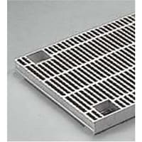 カネソウ カネソウ スチール製グレーチング ボルト固定式 細目滑り止め模様付 横断溝用 QXBL85038 1枚