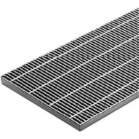 カネソウ カネソウ スチール製グレーチング 細目プレーンタイプ 横断溝・側溝用 QSB16544I 1枚
