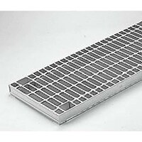 カネソウ カネソウ スチール製グレーチング ボルト固定式 滑り止め模様付 横断溝用 HXBL85055 1枚