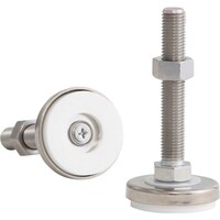 ダイワアドテック ダイワアドテック アジャスターボルト(ステンレス) 軽防振用 ラバー(シリコンゴム)付き受皿タイプ 300kgf M10 ねじ長さ50mm RSI1050S 1個